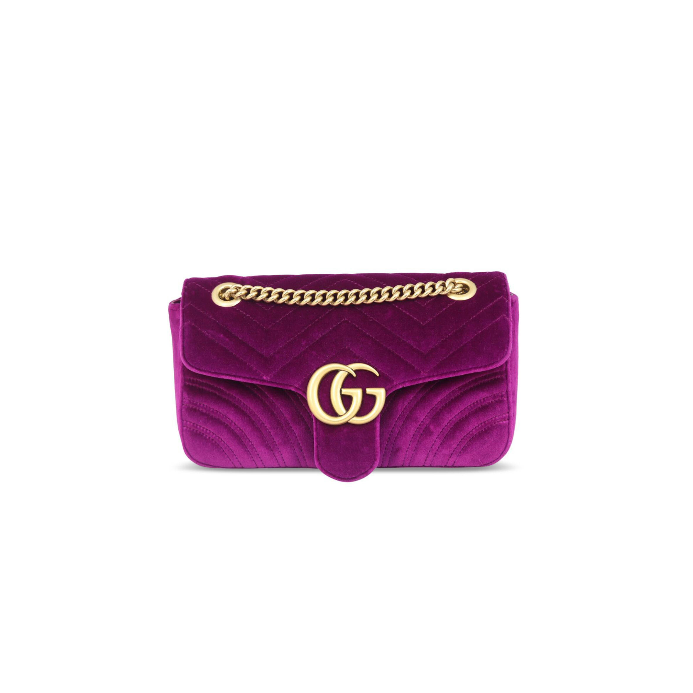 GUCCI GG MARMONT VELVET SMALL SHOULDER BAG 443497 (26*15*7cm)